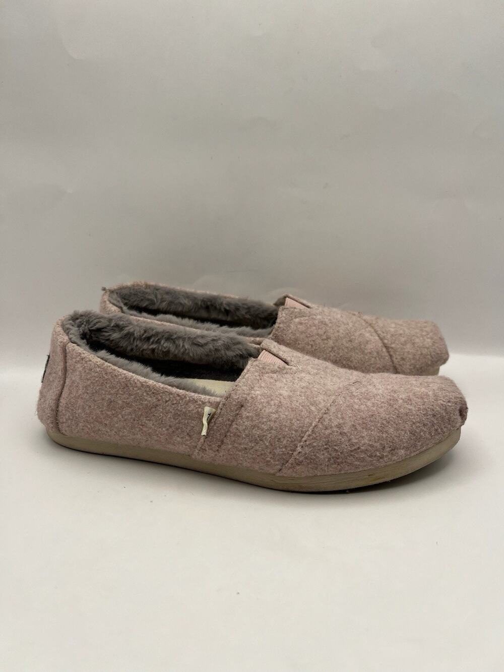 Toms Alpargata Slip On Mauve Pink Shoes Women Size 8